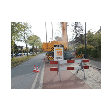 Wegafzetting huren met verkeersregelaars