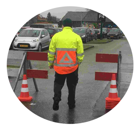 Afzetting verhuur met verkeersregelaars